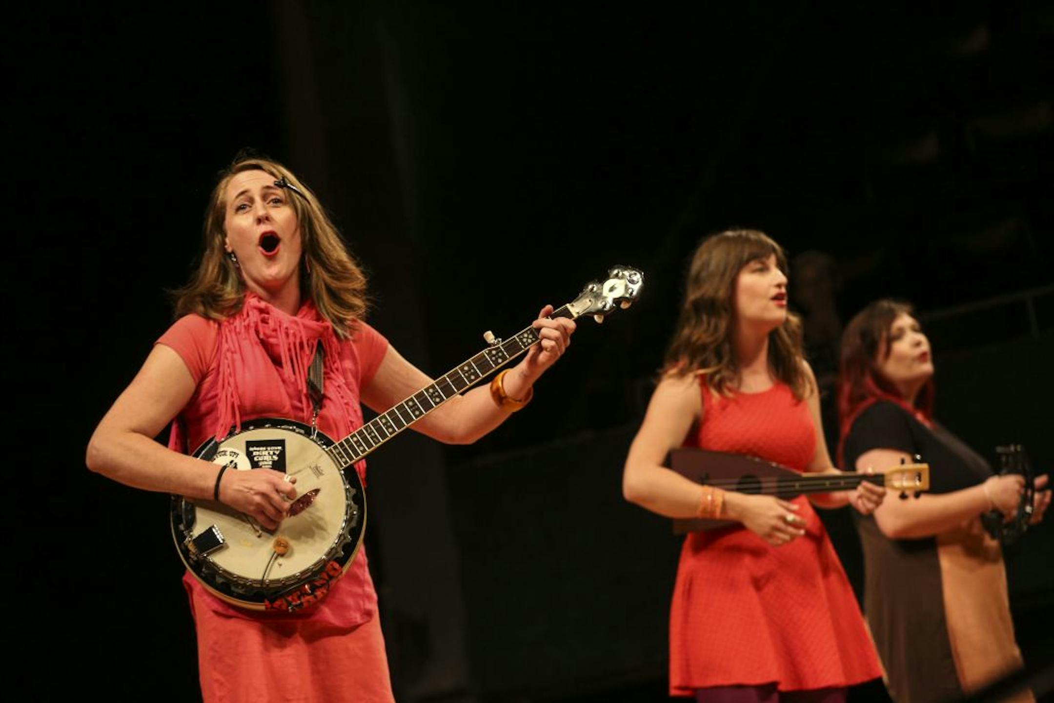 A scene from The Sex (Ed) Show! presented by V as in Victor during the previews of the Fringe Festival in Minneapolis.