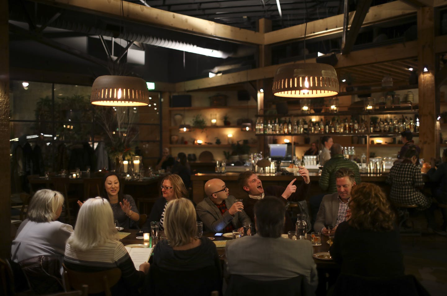 Diners at Young Joni