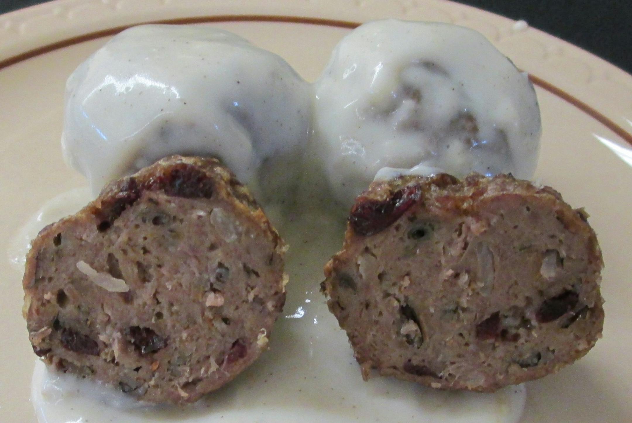 Cranberry Wild Rice Meatballs