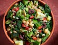 A hint that salad season is coming: Mediterranean Grain Salad from “Come Hungry: Salads, Meals, and Sweets for People Who Live to Eat,” by Melissa