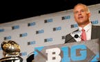 Maryland coach D.J. Durkin at Big Ten media days in July.