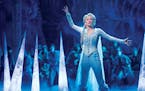 Caissie Levy as Elsa in "Frozen."
