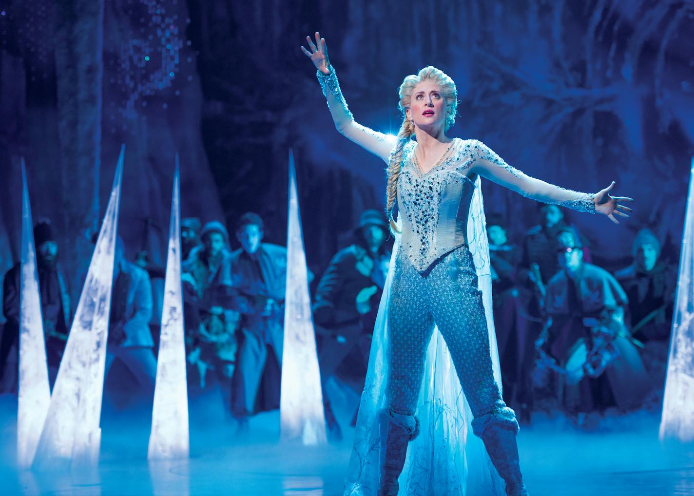 Caissie Levy as Elsa in "Frozen."