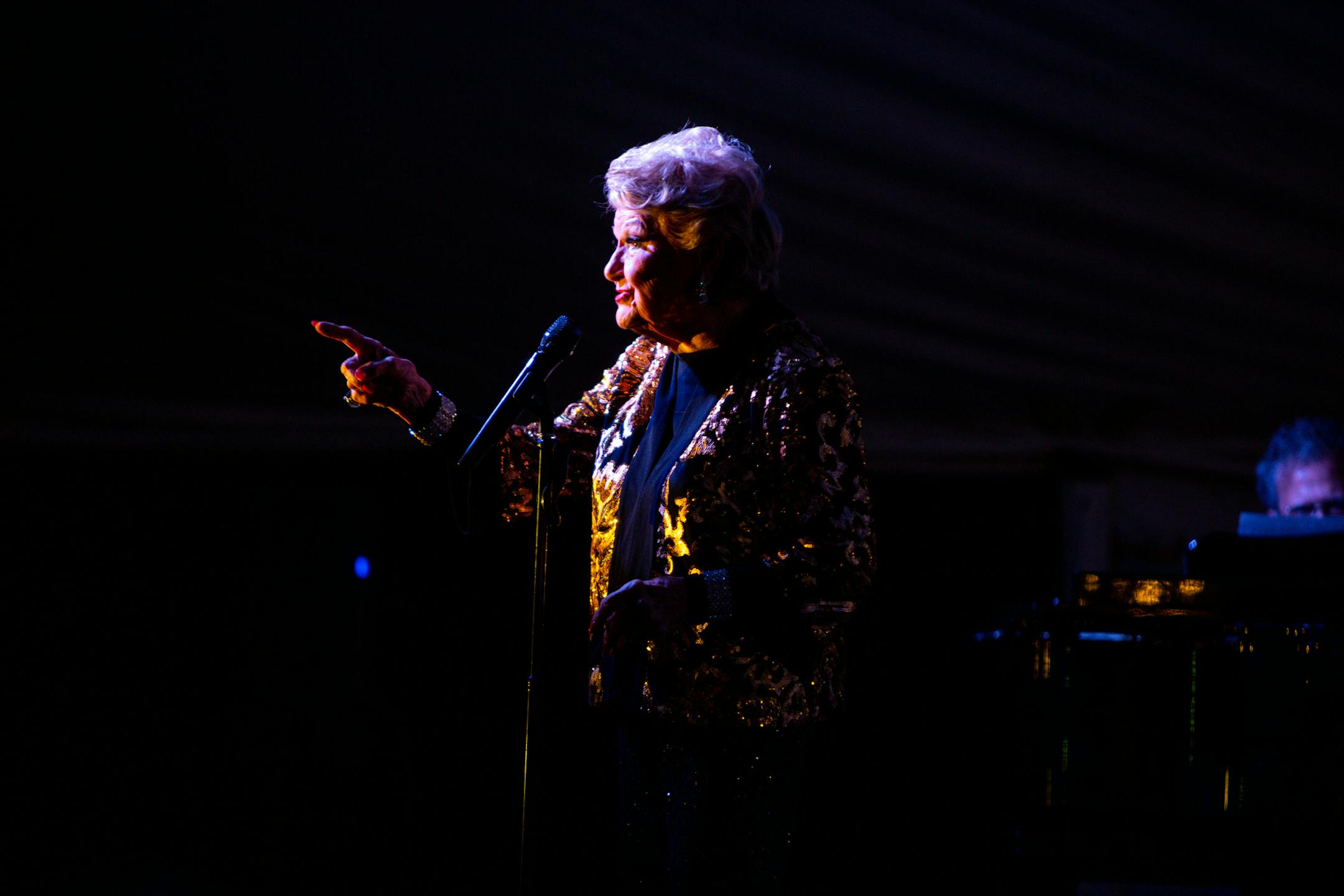 Marilyn Maye, 92-year-old queen of cabaret, performed in first of four nights in a newly heated outdoor tent at Crooners in Fridley on Wednesday.