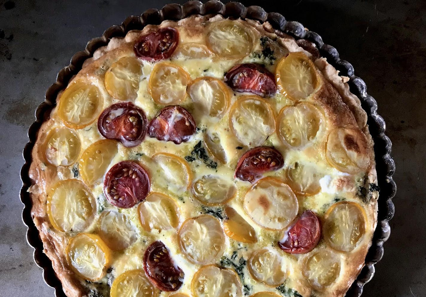 Rick Nelson • Star Tribune Make the most of late-season tomatoes with a homemde tart.