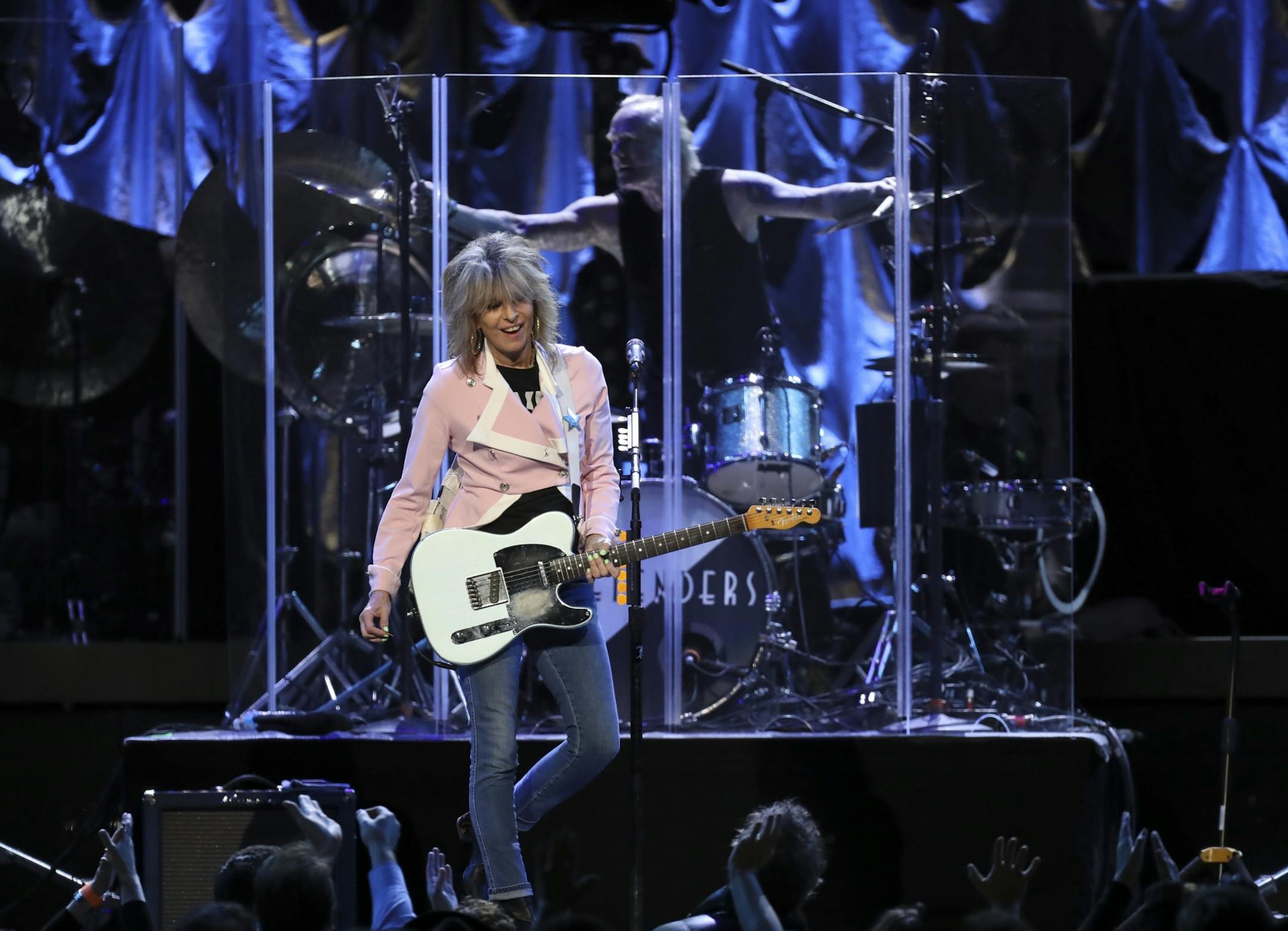 Chrissie Hynde of the Pretenders early in her opening set Tuesday night at Xcel Energy Center.