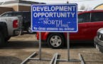 A development opportunity sign was placed in a parking lot along 7th Avenue East in North St. Paul. ] Aaron Lavinsky &#xa5; aaron.lavinsky@startribune