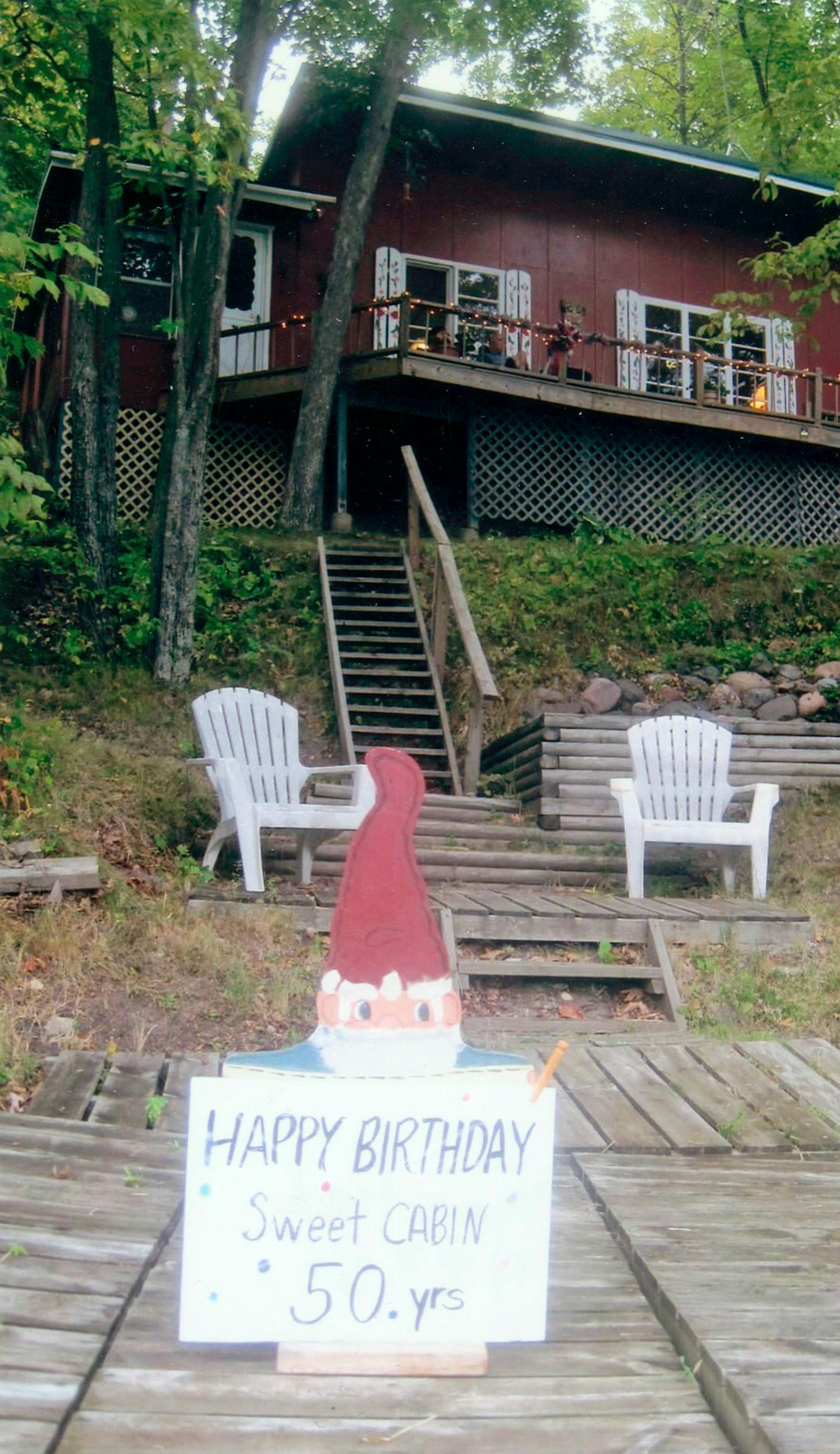 Mae Mestad's family cabin in western Wisconsin.