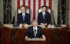 U.S. President Donald J. Trump delivers his first address to a joint session of Congress on Tuesday, Feb. 28, 2017 at the Capitol in Washington, D.C. 