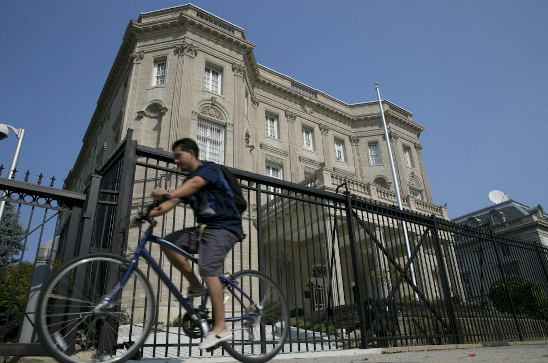The Cuban Interests Section in Washington, July 1, 2015. President Obama announced Wednesday that the U.S. and Cuba have come to an agreement to reopen embassies in each other&#xed;s capitals, formally restoring diplomatic relations. (Stephen Crowley/The New York Times)