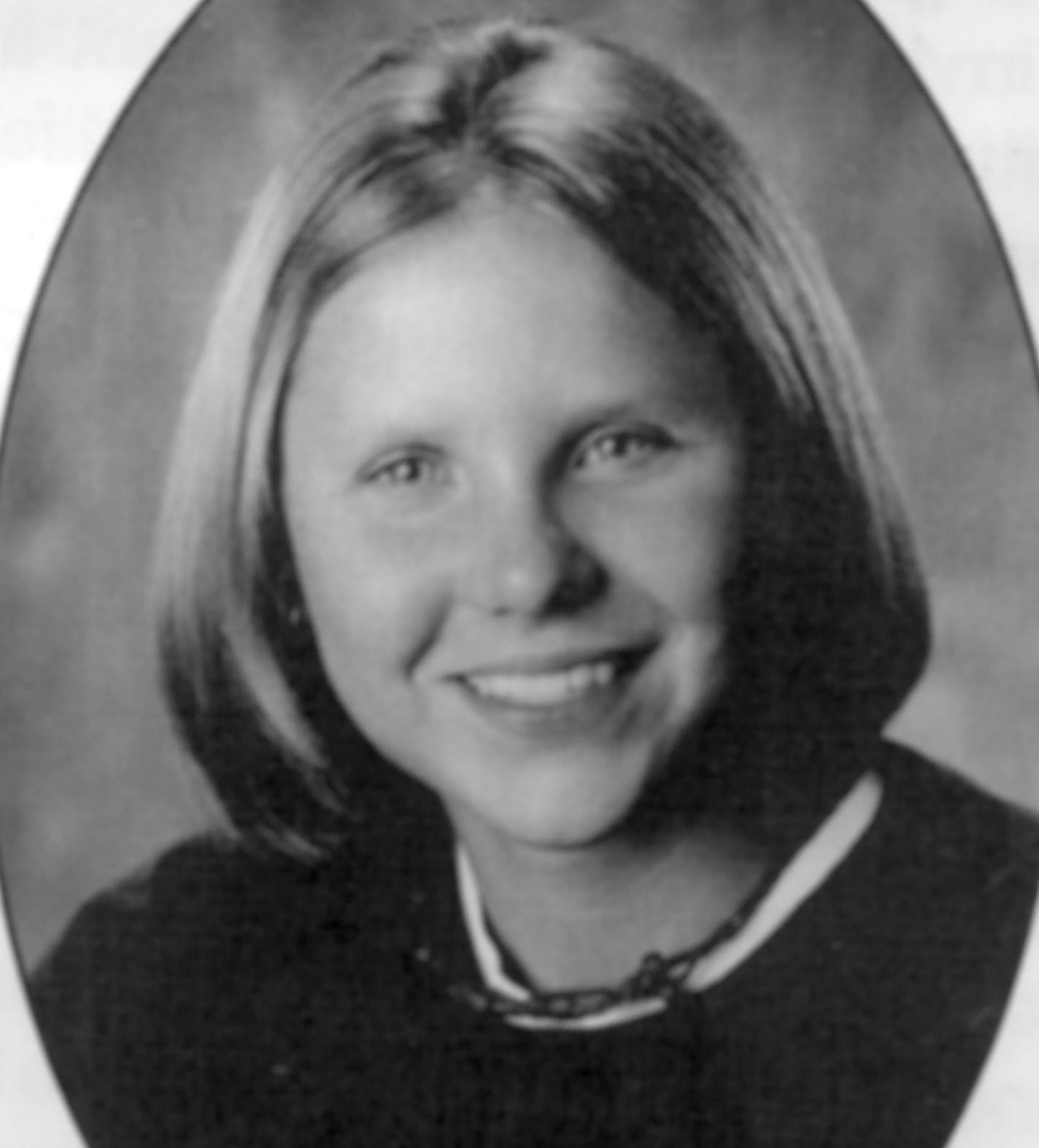 Anna Westin (Nov 1978-Feb 2000) killed herself at age 21 after a long struggle with anorexia. Her parents worked with Minnesota attorney general Mike Hatch to sue Blue Cross Blue Shield of Minnesota for refusing to pay for treatment. August 1996 handout photo from cover of flier for The Anna Westin Foundation.