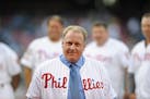 Curt Schilling was honored by the Phillies in 2014.