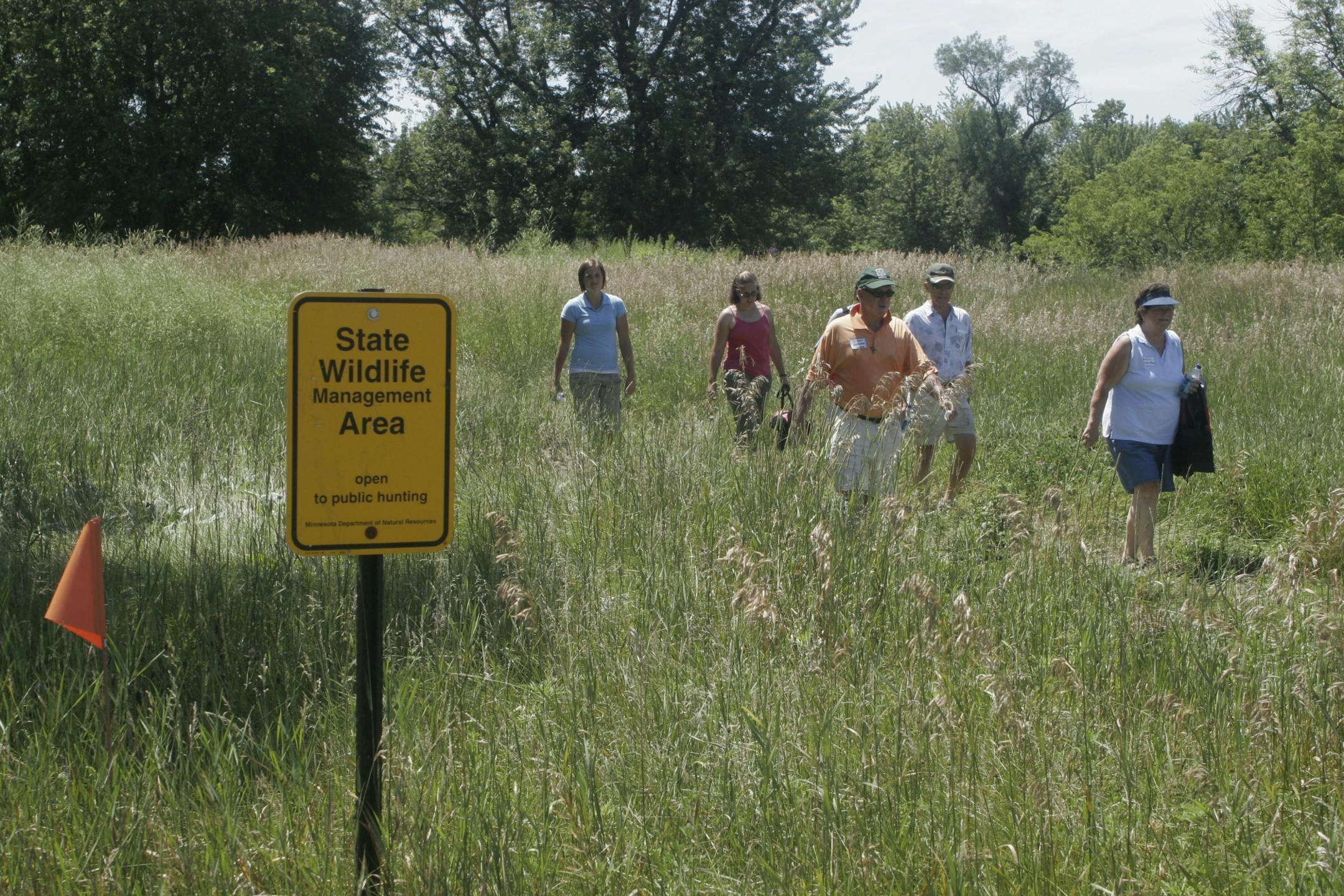 Doug Smith/Star Tribune; July 21, 2010. Members of several Minnesota councils that determine the spending of millions of dollars for the environment visited the Minnesota River as part of a tour to give them a first-hand look at the problems facing the river. They were told access to the river is a problem; little public land exists along the river. Some that does is this new state wildlife management area.