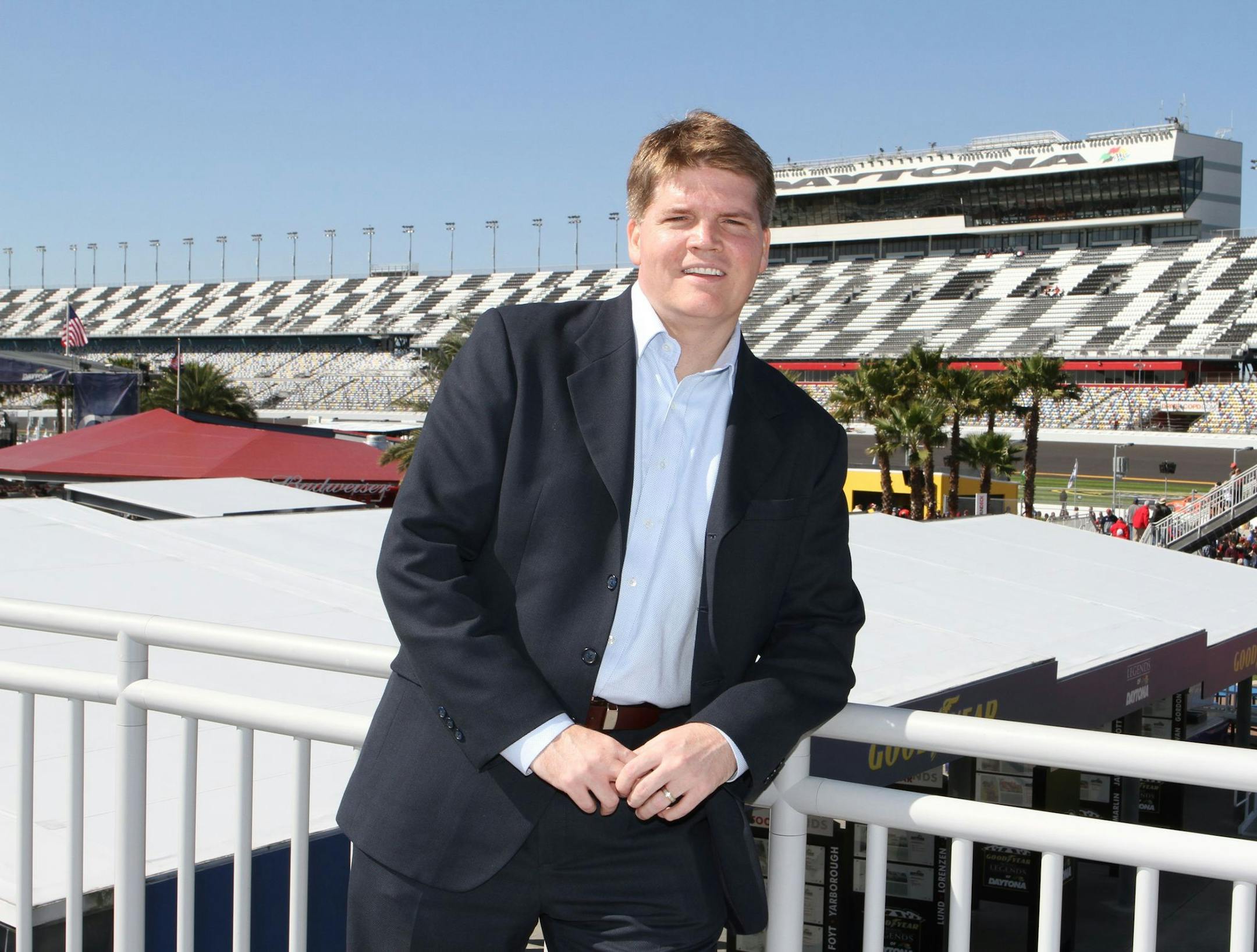 Eric Nyquist, vice president of strategic development of NASCAR, at Daytona International Speedway