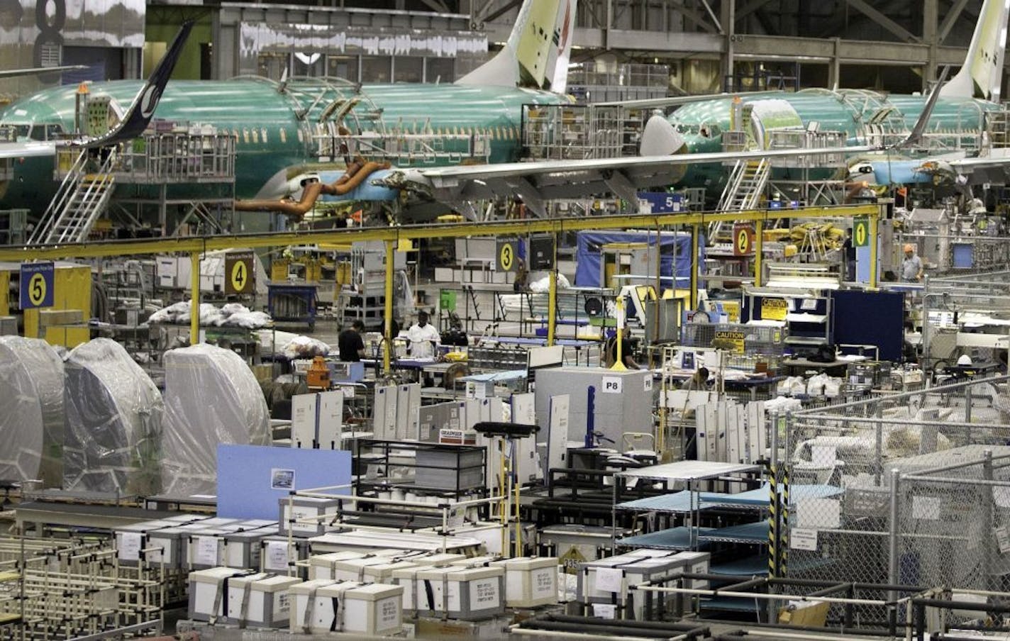 Boeing's plant in Renton, Washington, where the flawed 737 Max was assembled. As Boeing's new leaders struggle to recover from the Max crisis, they face crucial decisions about developing new airplanes.