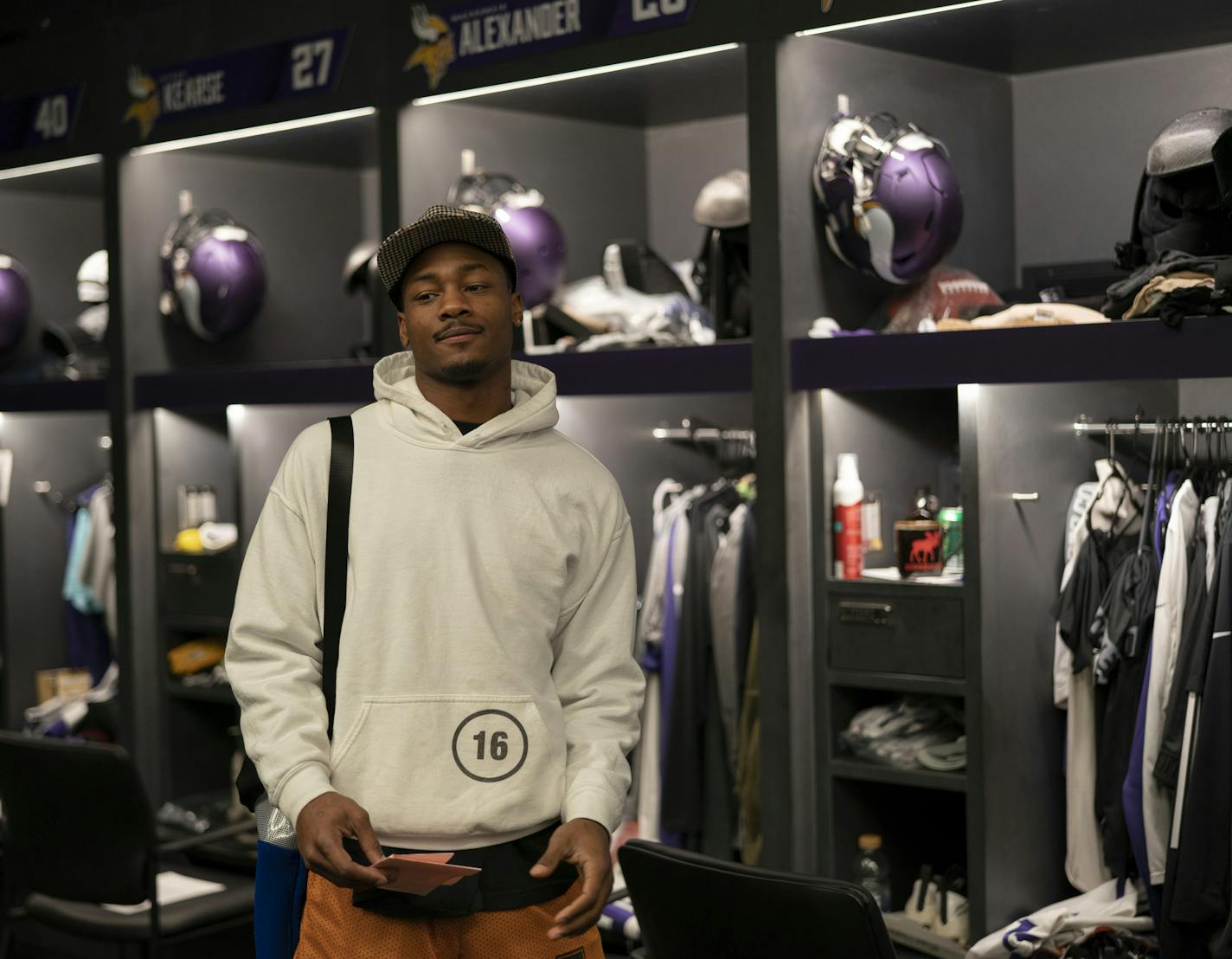 Vikings wide receiver Stefon Diggs spoke with media in the locker room after yesterday&#x2019;s loss to the Chicago Bears at TCO Performance Center Monday December 31, 2018 in Eagan, MN.] Jerry Holt &#x2022; Jerry.holt@startribune.com