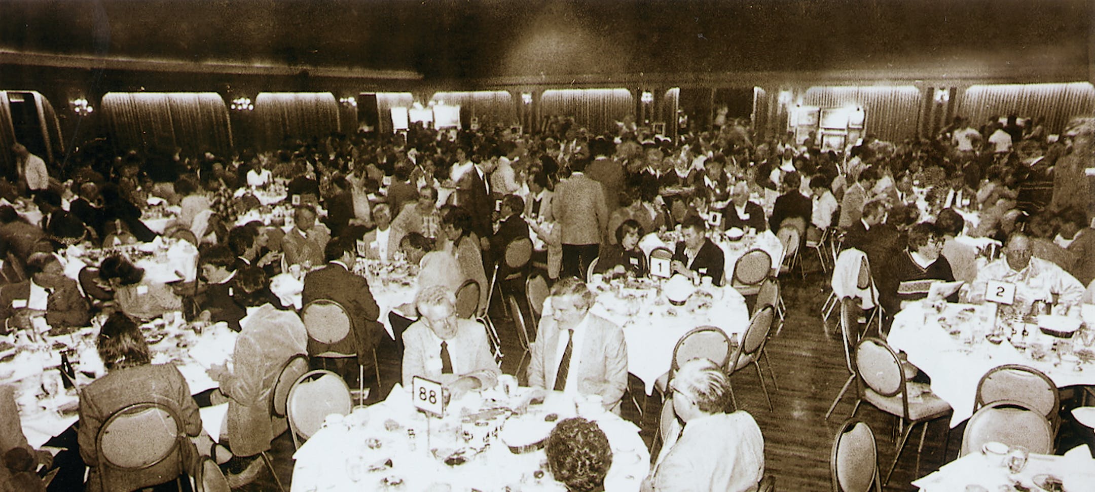 The first Pheasants Forever banquet on April 15, 1983, at the old Prom Ballroom on University Ave. in St. Paul drew 800 people, including Gov. Rudy Perpich, DNR Commissioner Joe Alexander and key legislators, among other hunters and conservationists.