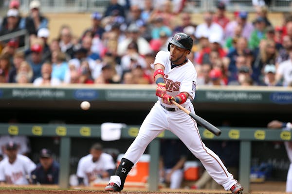 Eddie Rosario hit a single in the second inning Monday to score Eduardo Nunez in the Twins&#x2019; 7-2 victory over Boston.