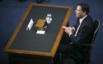Former FBI Director James Comey testifies before the Senate Intelligence Committee on Capitol Hill, in Washington, June 8, 2017. (Al Drago/The New Yor