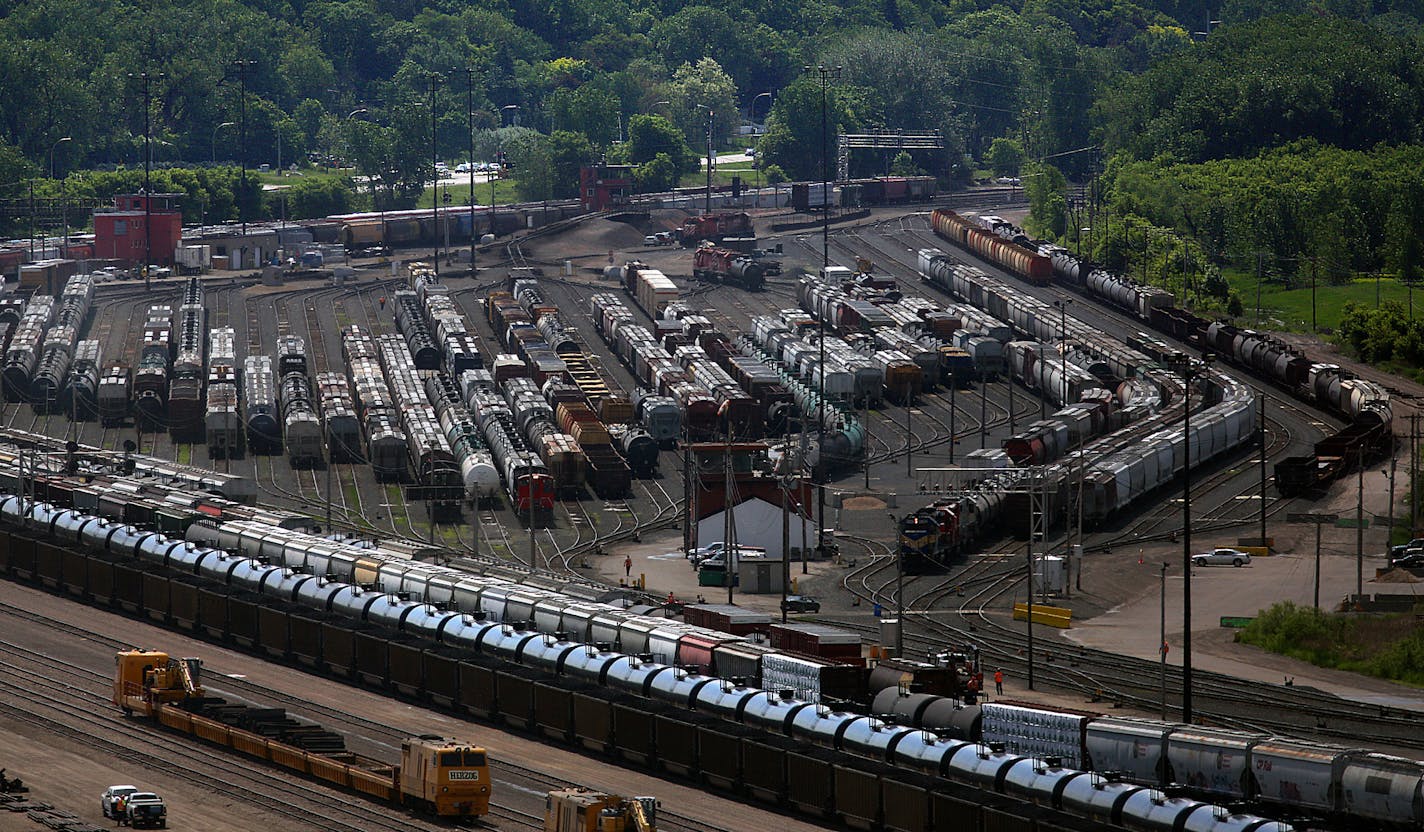 Canadian Pacific Railroad wants to expand its rail yard southeast of St. Paul to accommodate 2-mile-long trains by filling in about 7 acres of wetlands. The plan has drawn fire from environmental groups, because the area is home to endangered Blandings turtles and is across from the Pig's Eye Island Heron Rookery Scientific Area. Neighbors also oppose it. But the railroad is shifting more operations from Chicago and Canada to St. Paul.