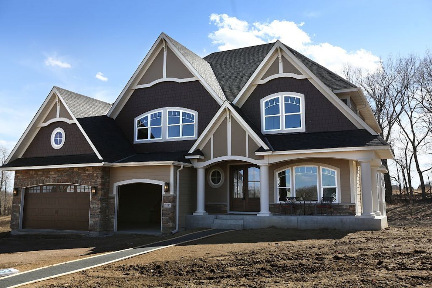 The gable look dominates Parade of Homes properties in Plymouth.