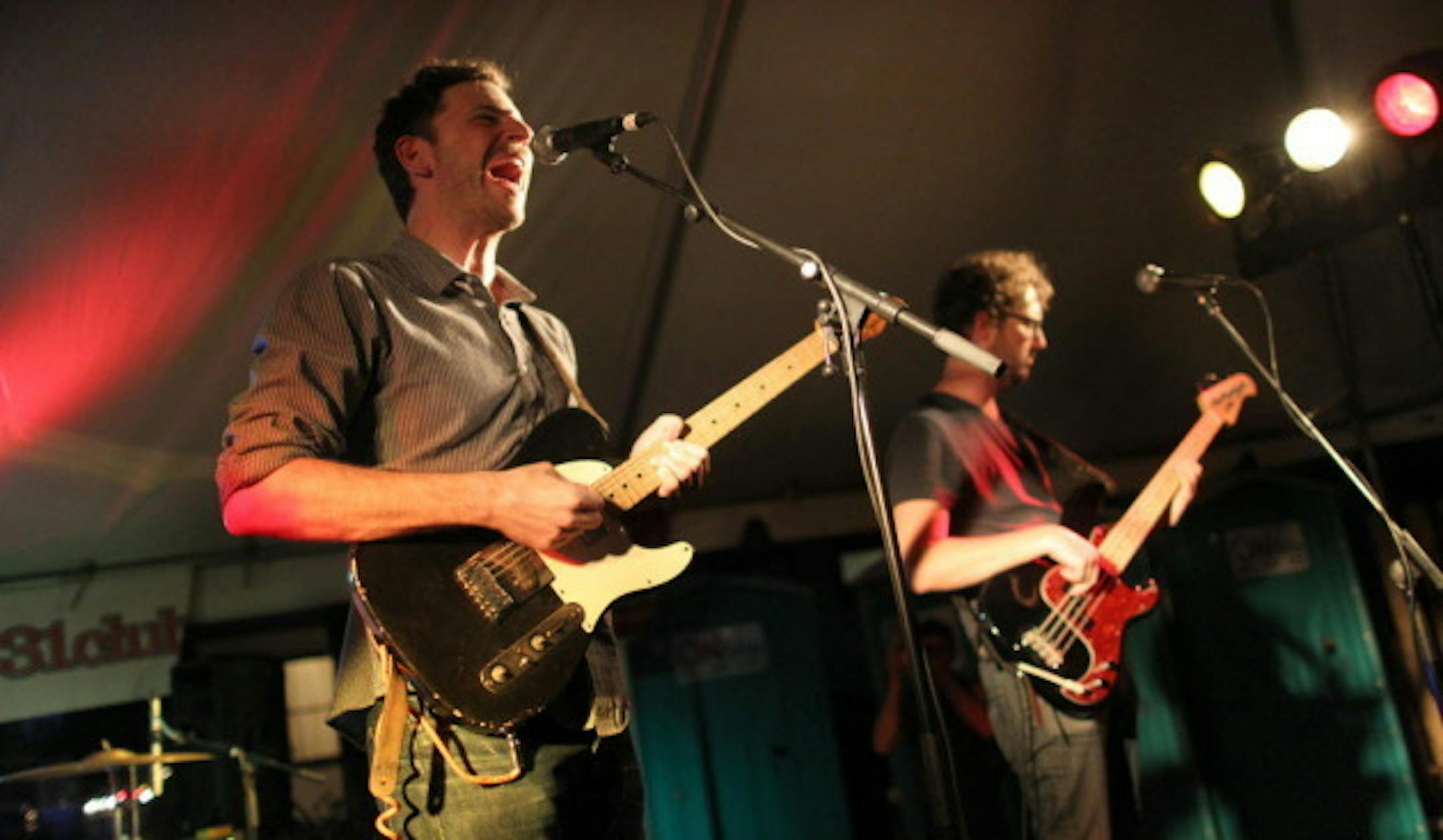 Vicious Vicious, with Erik Appelwick and James Buckley, performed in the 331 Club's outdoor tent during last year's Art-a-Whirl festivities. / Tom Wallace, Star Tribune