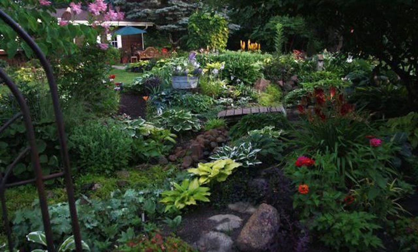 Plant specialist: Kathy Pedersen's garden near Shakopee has hundreds of hosta.