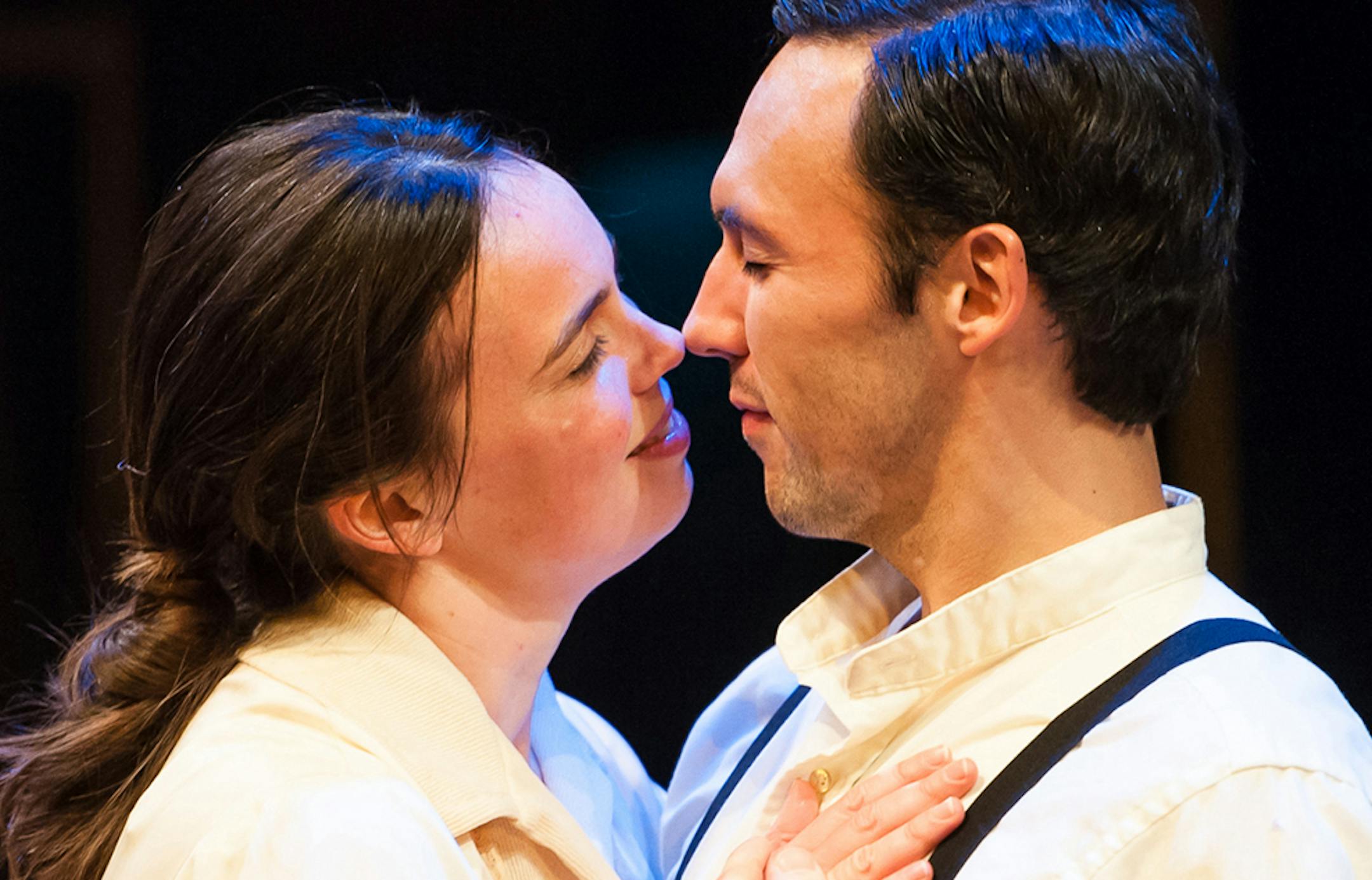 Mary Stone (Isabel Nelson) and John Stone (Derek Lee Miller) Ninth Annual Lights Up! Series Transatlantic Love Affair's ASH LAND Conceived and directed by Diogo Lopes Music by Harper Zwicky January 31-February 22, 2014 (Preview January 30) Illusion Theater Cowles Center for Dance and the Performing Arts, 8th Floor 528 Hennepin Ave., Minneapolis Box office: 612-339-4944 or www.illusiontheater.org Tickets: $17-22 PHOTO CREDIT: Aaron Fenster