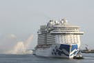 IMAGE DISTRIBUTED FOR PRINCESS CRUISES - Royal Princess arrived today for her maiden west coast season at the Port of Los Angeles. The 3,560-guest cru