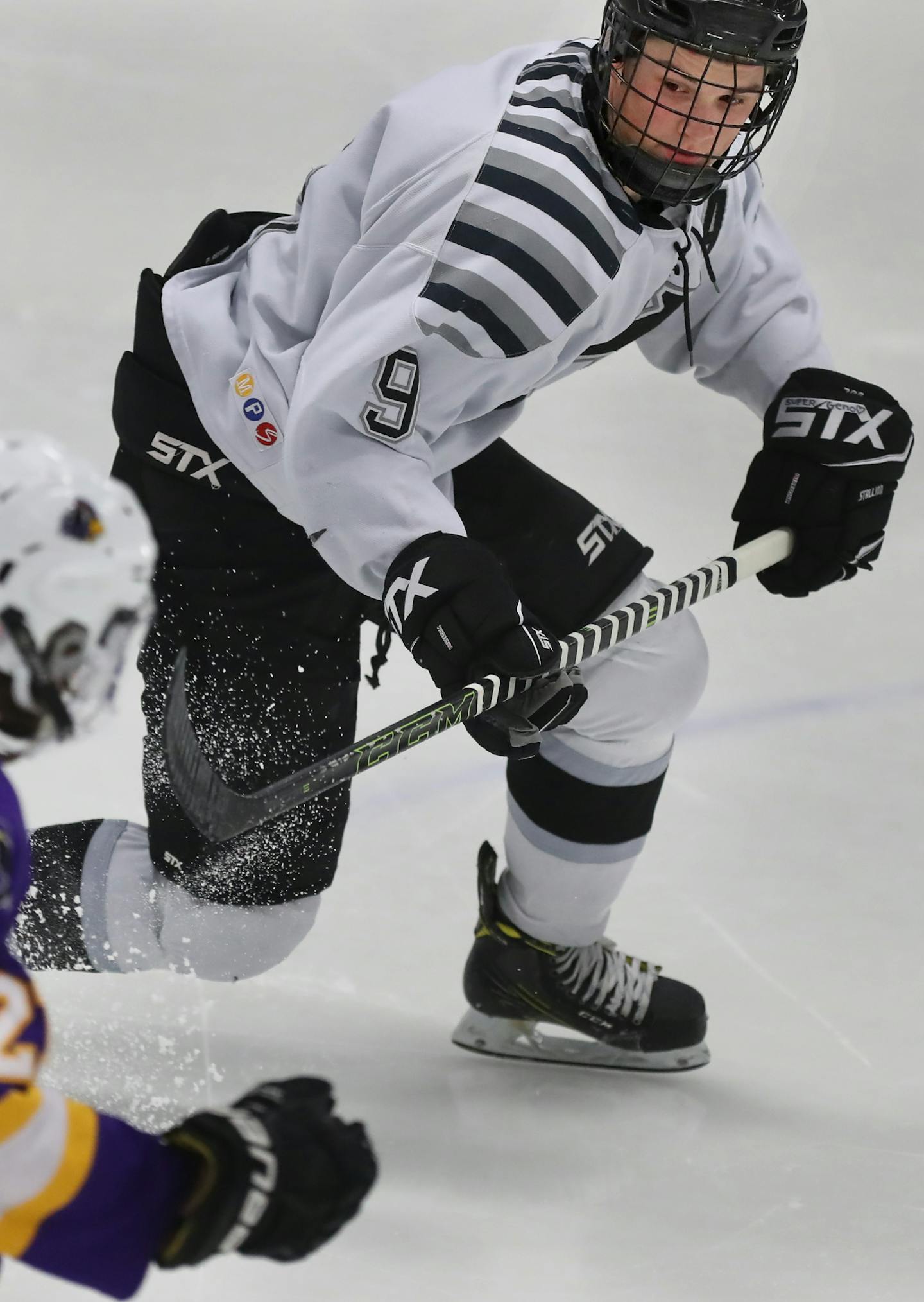 Minneapolis sophomore hockey player Jake Hale(9), is a rare Division I committed player and the hope for city hockey because he didn't bolt for a private school.] RICHARD TSONG-TAATARII&#xef;richard.tsong-taatarii@startribune.com