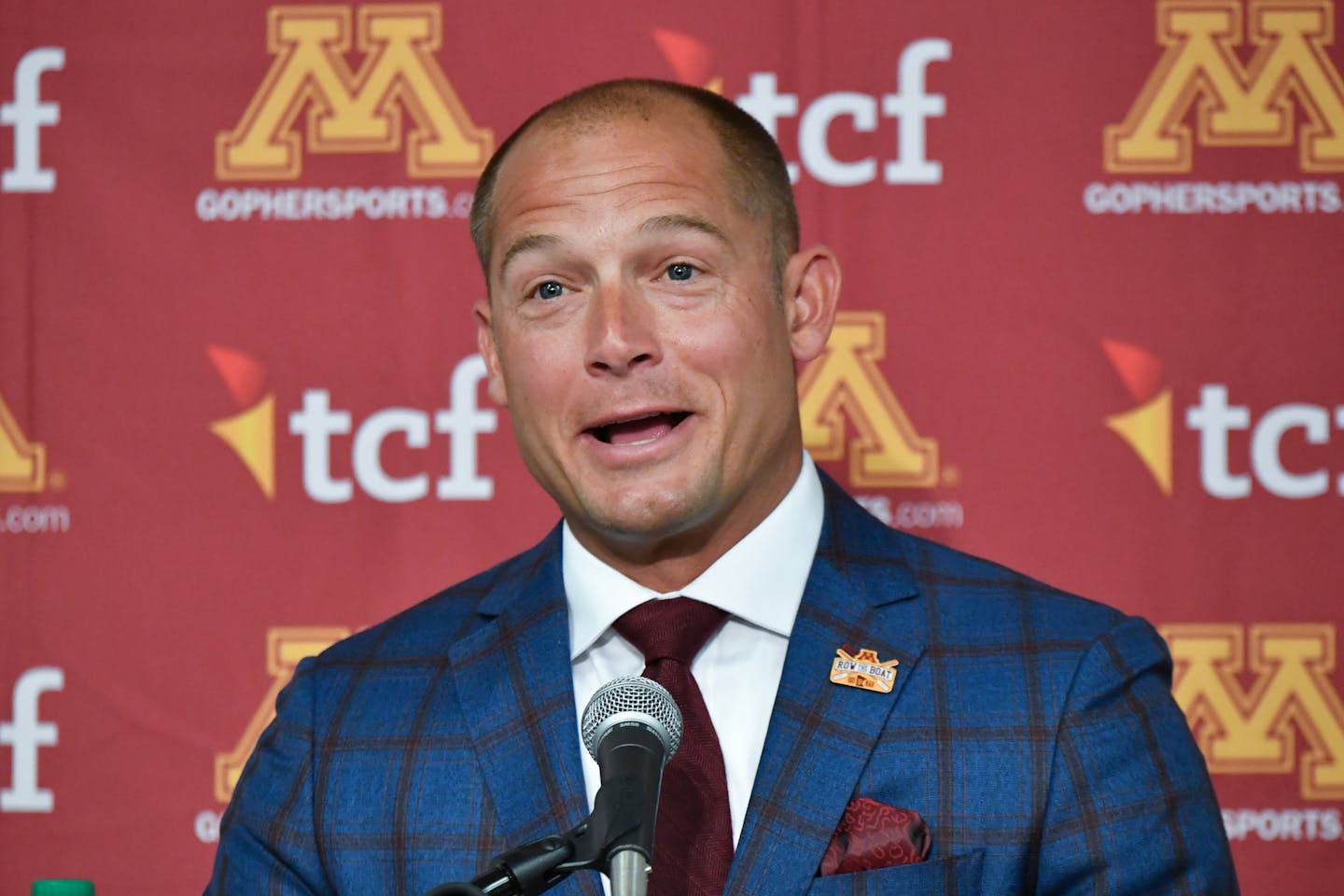 Gophers football coach P.J. Fleck