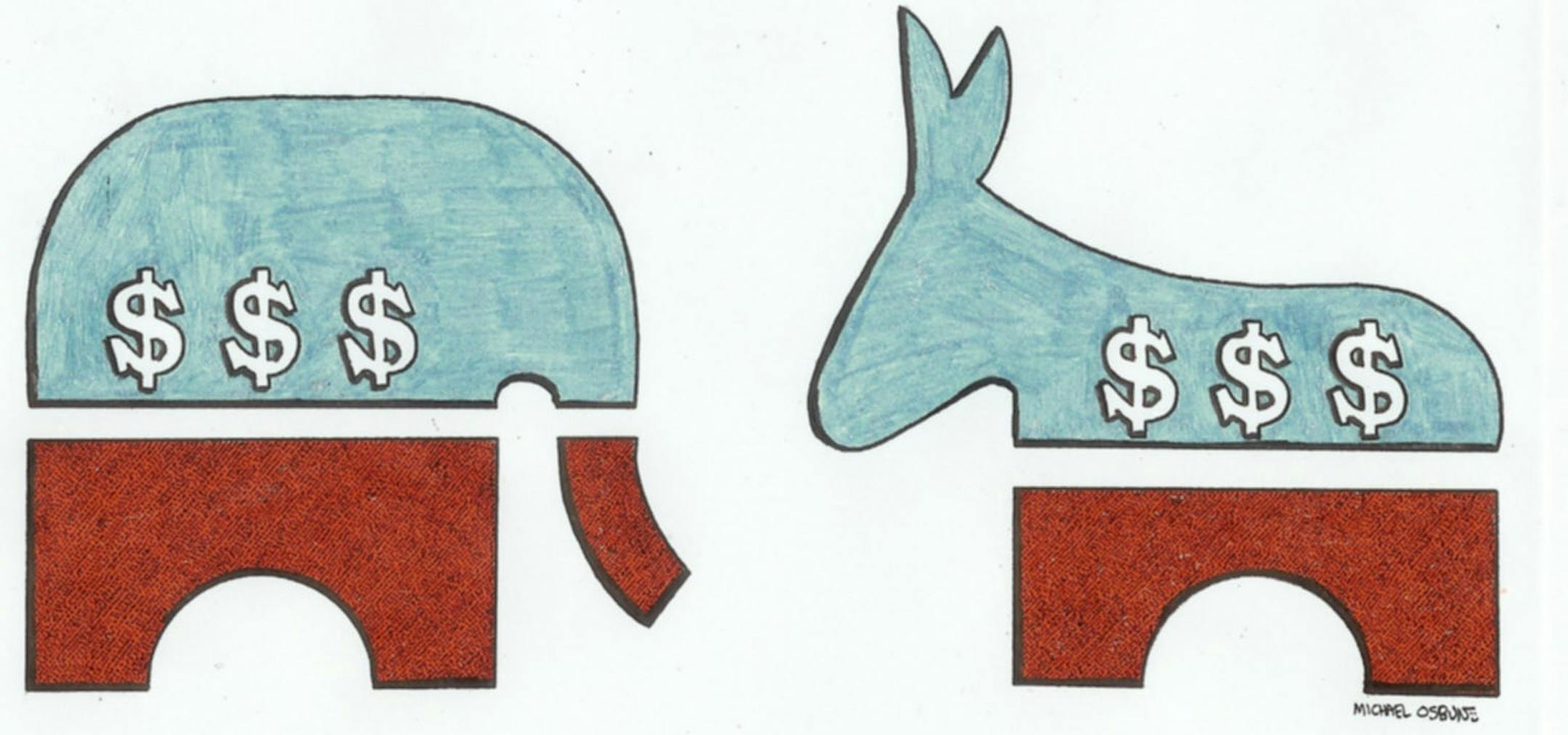 Illustration: Political spending.