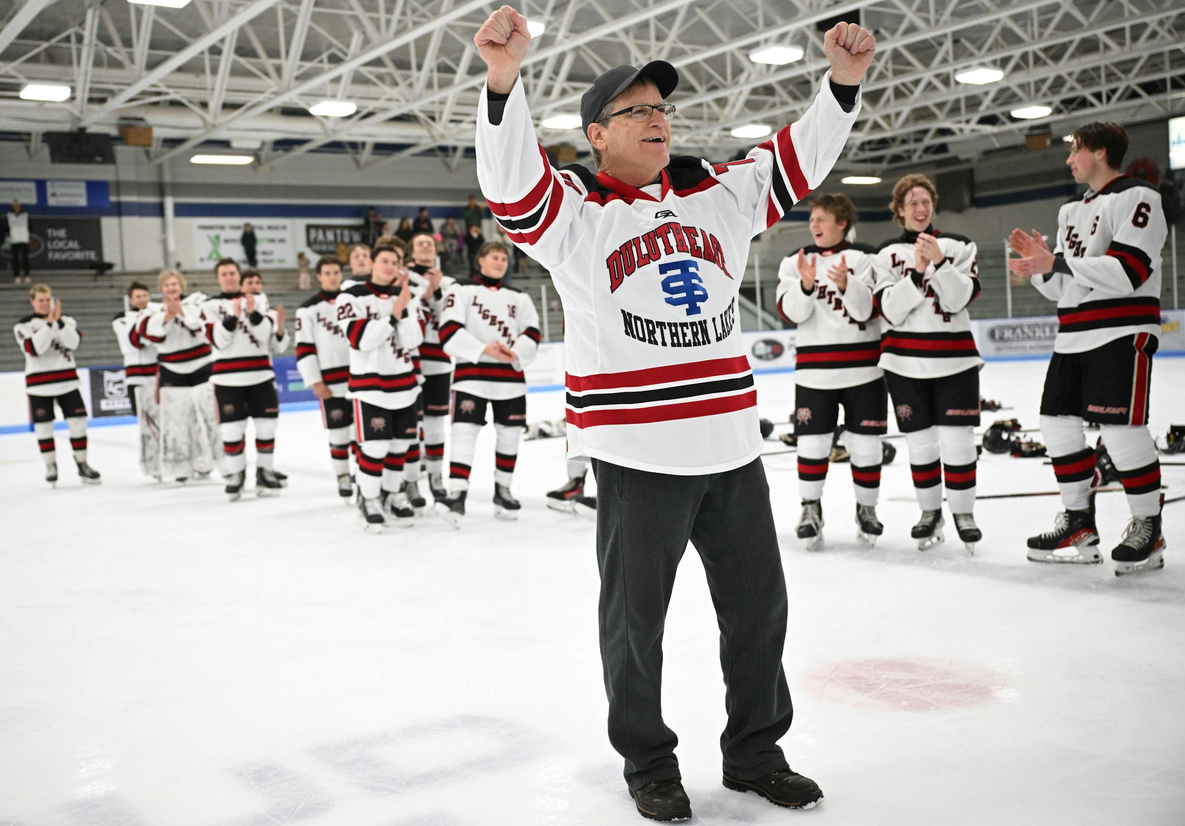 Mike Randolph is now the winningest coach in boys hockey in Minnesota and is focused on getting Northern Lakes to the Xcel Energy Center