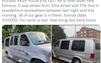 Gully Boys’ alert about their stolen van and gear has been retweeted 800-plus times but has yet to turn up any solid leads.
