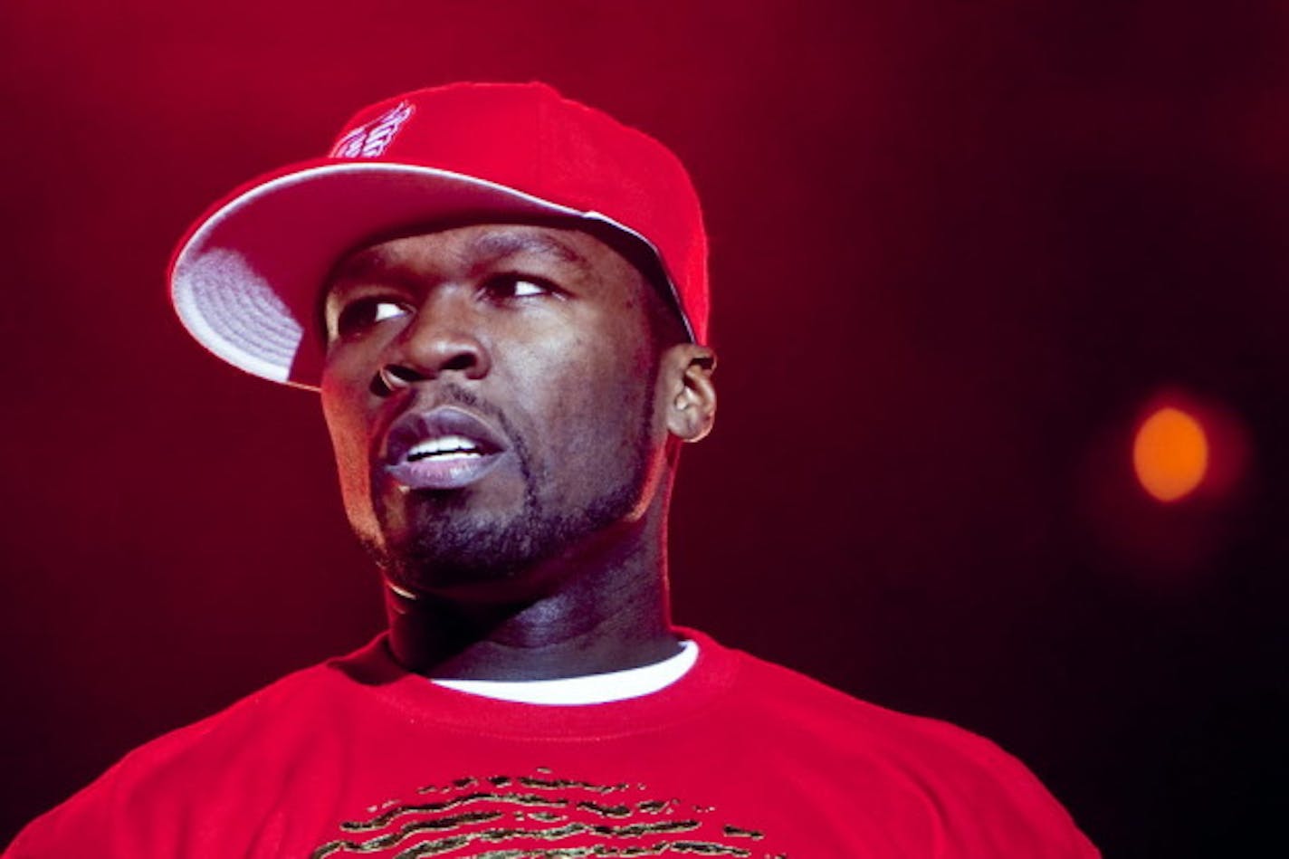 50 Cent will co-headline the Art of Rap Festival with Ice-T at Treasure Island Casino's amphitheater. / Ennio Leanza, AP/Keystone