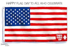 Editorial cartoon: Bill Bramhall on Flag Day