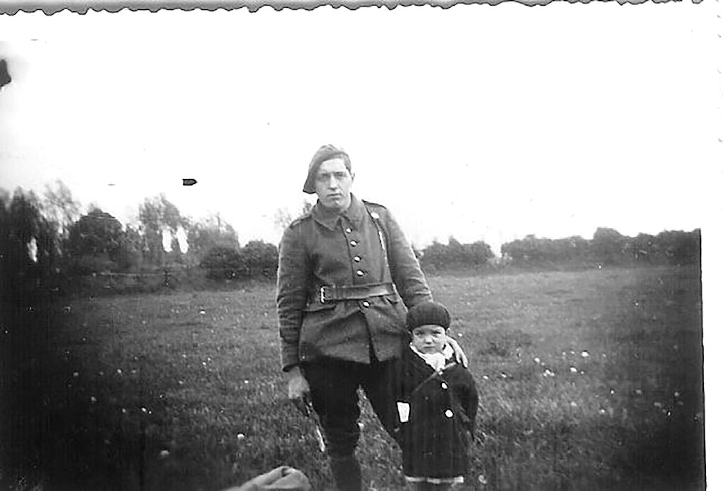 Marcel Pinte with an unidentified Resistance fighter.