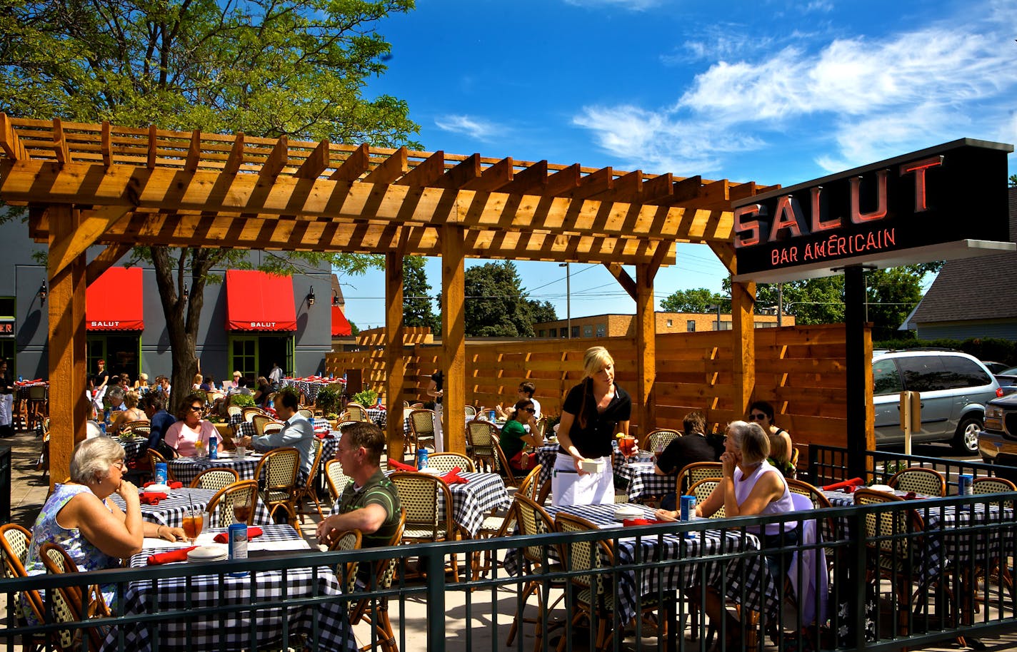 The weather was perfect for sitting outside and enjoying the food at the newly opened Salut.