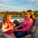 Poppy Harlow and her daughter, Sienna, on Lake Minnetonka. Harlow will be a co-host on CNN’s “This Morning.”