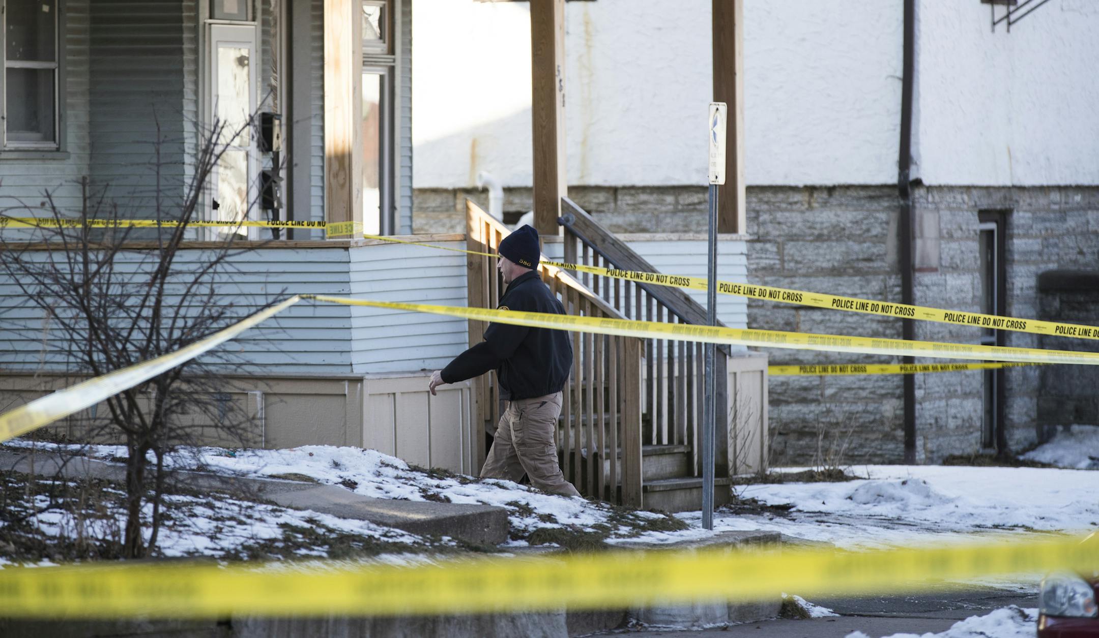 St. Paul Police investigate the scene of a shooting in St. Paul. ] LEILA NAVIDI &#xef; leila.navidi@startribune.com BACKGROUND INFORMATION: St. Paul Police investigate the scene of a shooting on Thursday, February 2, 2017. A girl is dead and two teens are recovering from injuries after an apparent shooting in St. Paul late Wednesday. Around 10:30 p.m., officers were called to a residence on the 500 block of Case Avenue East on a report of shots fired. When police arrived they found three juvenil