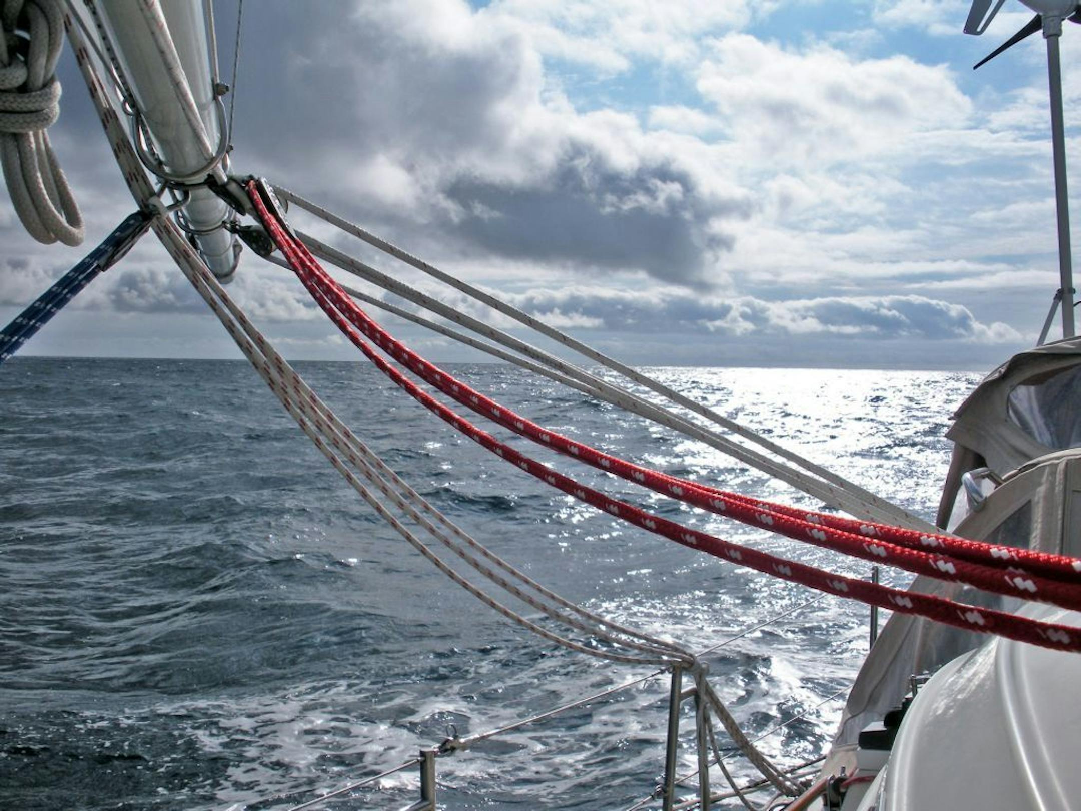 A long way from here to there: Minnesotans who sailed last July from Newfoundland to Ireland covered 1,950 miles in 16 days.