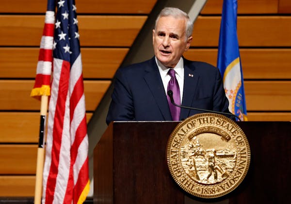 Minnesota Gov. Mark Dayton, shown in March, said Wednesday that the Affordable Care Act is "no longer affordable," a stinging critique from a state le
