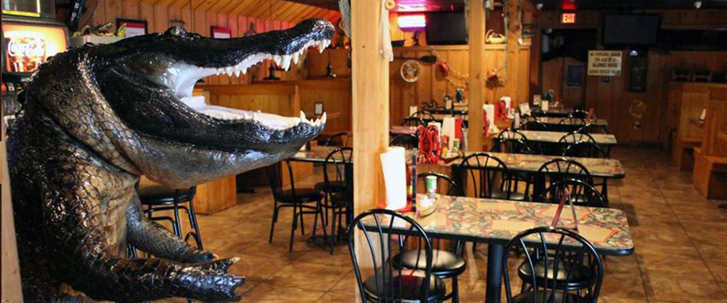 A restaurant in Houma, La. &#xf3; about 60 miles southwest of New Orleans &#xf3; called &#xec;Boudreau and Thibodeau&#xed;s Cajun Cookin&#xed;.&#xee;