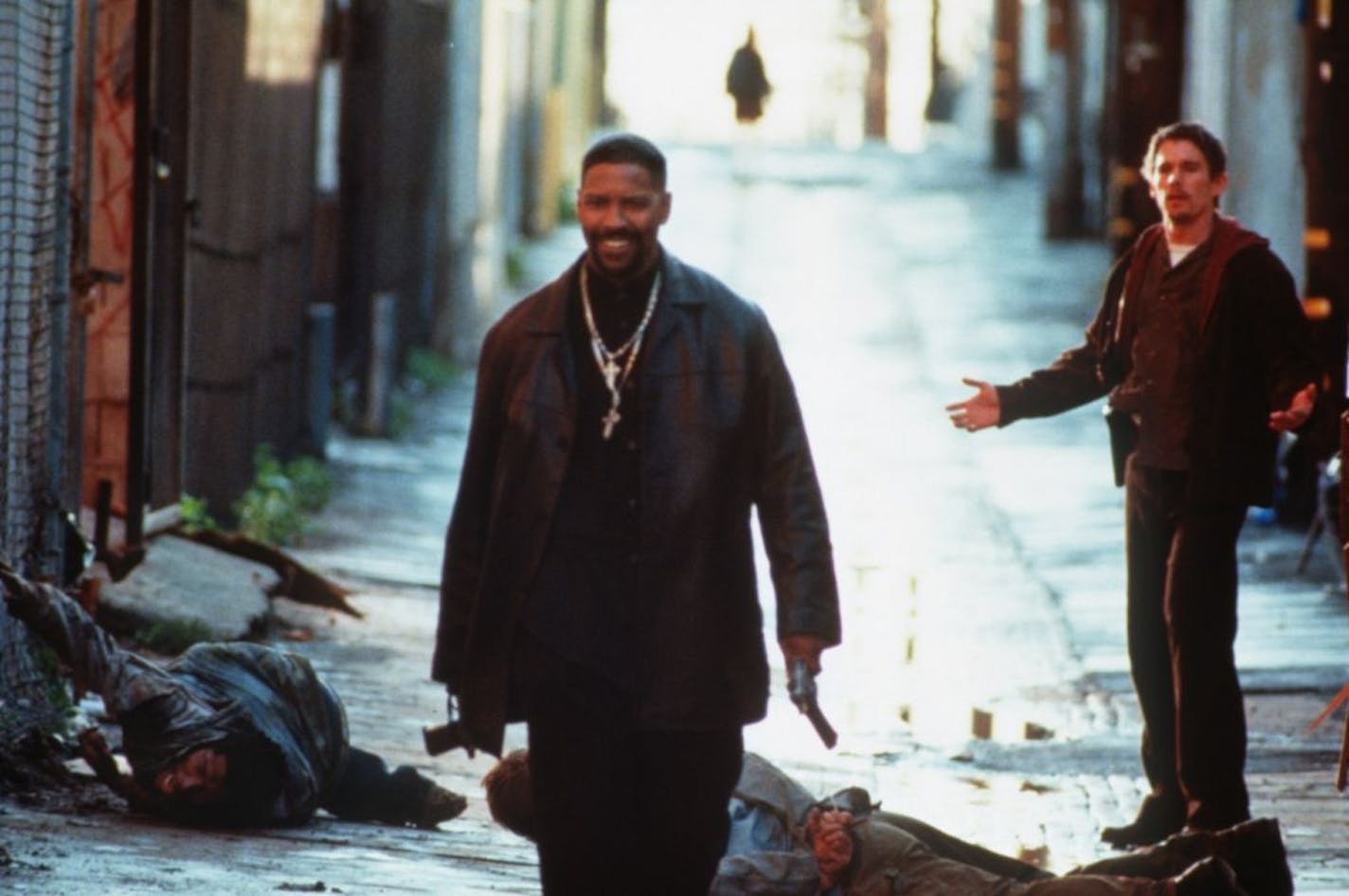 Denzel Washington and Ethan Hawke in "Training Day" (2001).