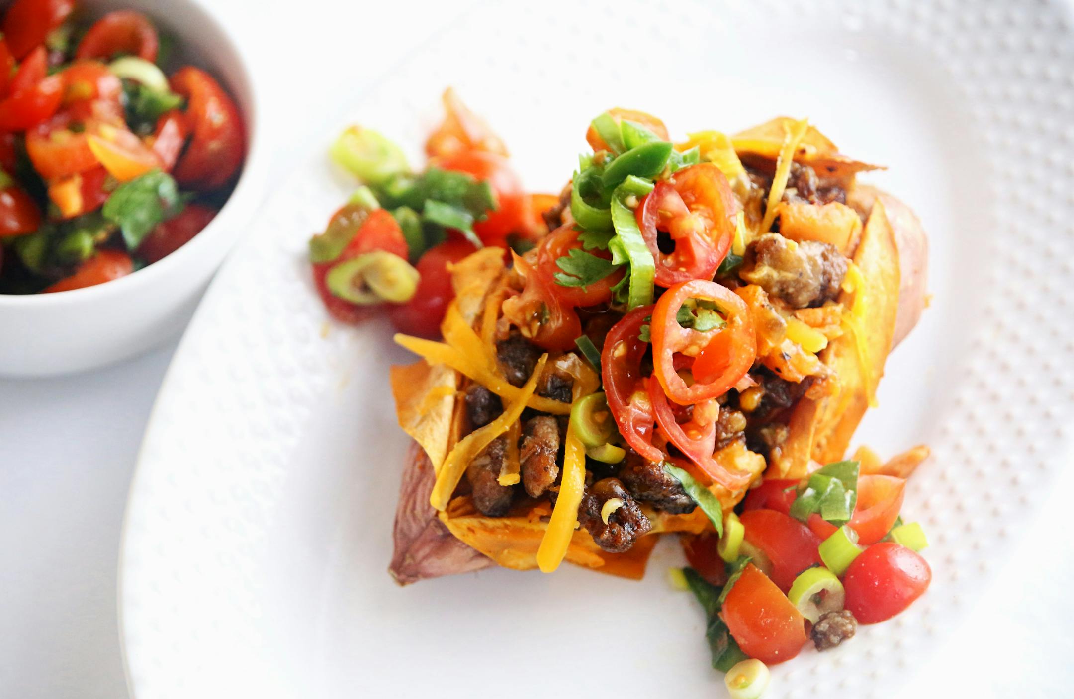 Taco Sweet Potatoes. Photo by Robin Asbell * Special to the Star Tribune