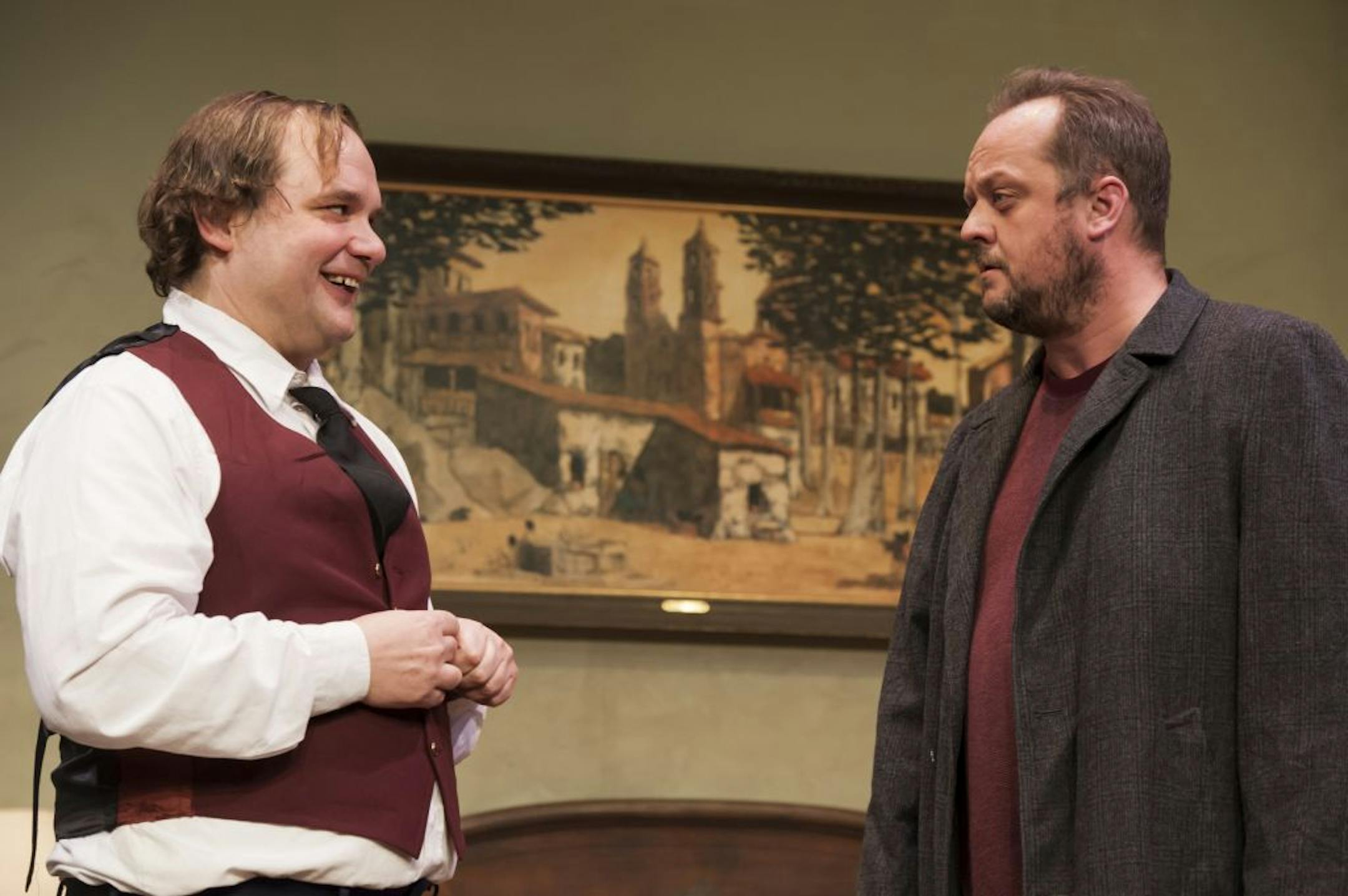 Luverne Seifert and David Tufford in "A Behanding in Spokane"