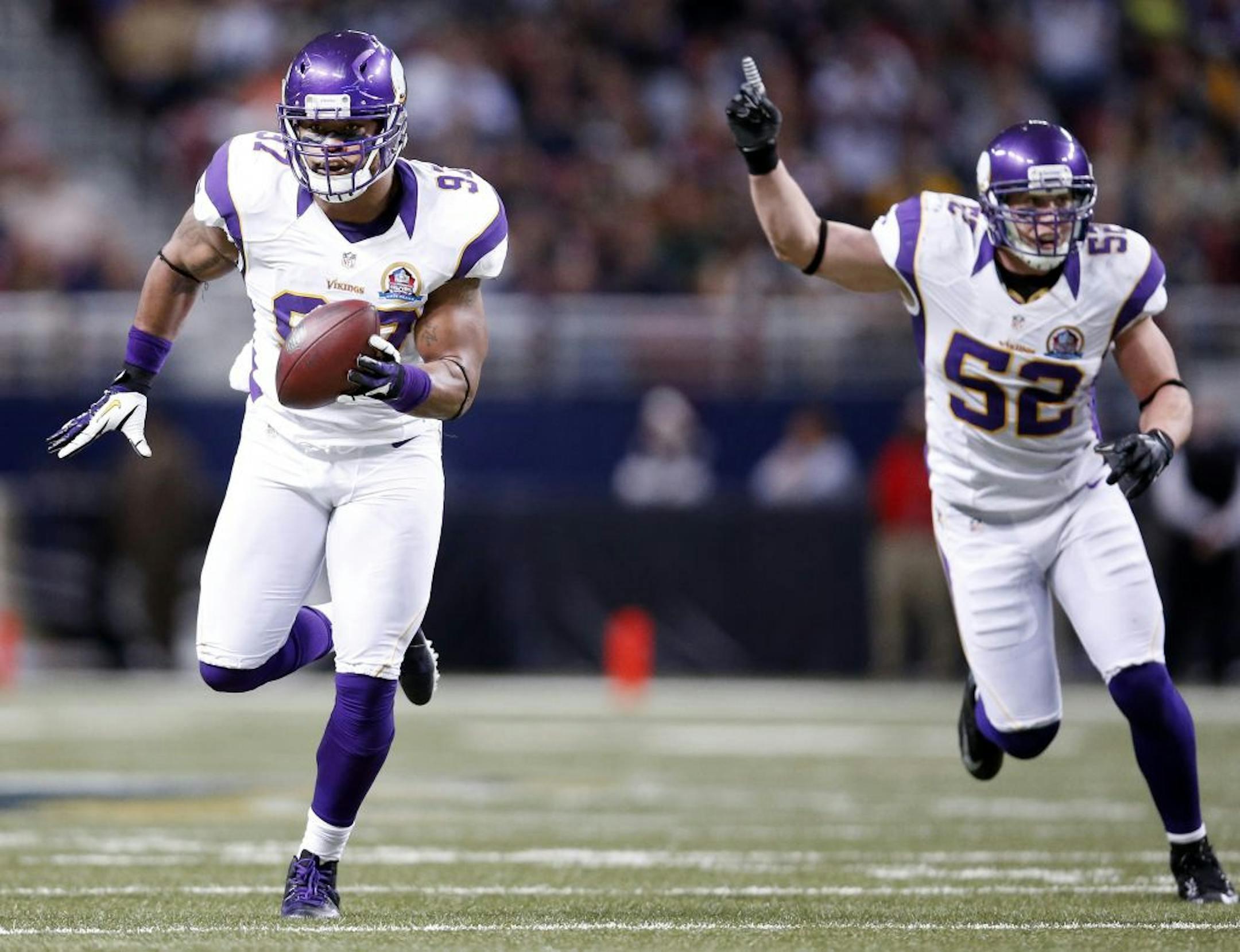 Everson Griffen (97) should get more time on the field in 2013.