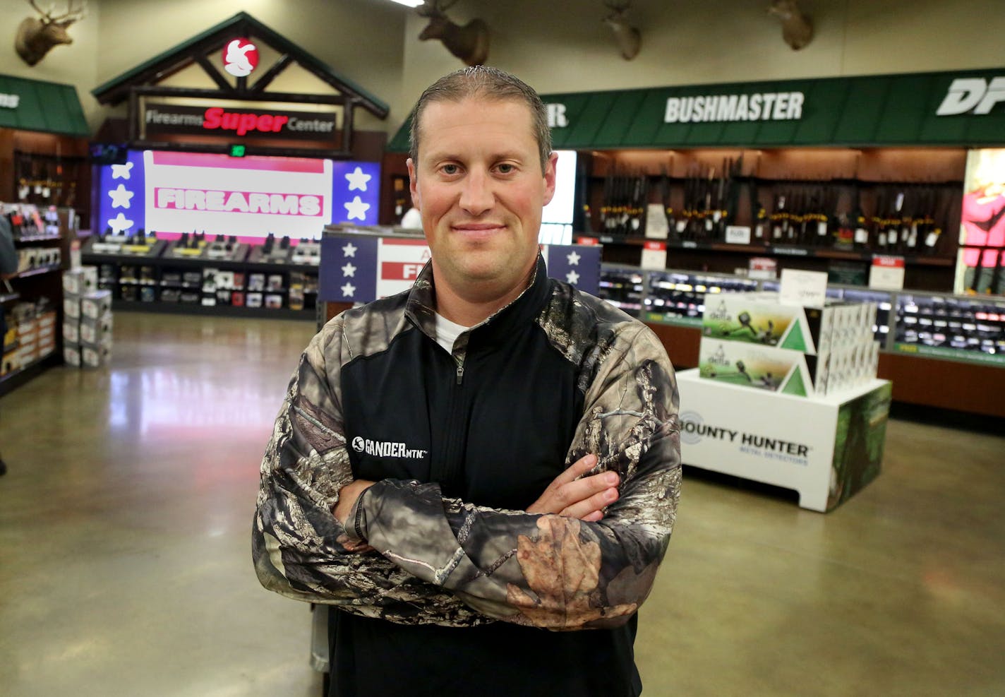 Derek Siddons, president of Gander Mountain, Friday, Sept. 23, 2016, at the Gander Mountain Store in Lakeville, MN.](DAVID JOLES/STARTRIBUNE)djoles@startribune.com Derek Siddons, president of Gander Mountain**Derek Siddons, cq