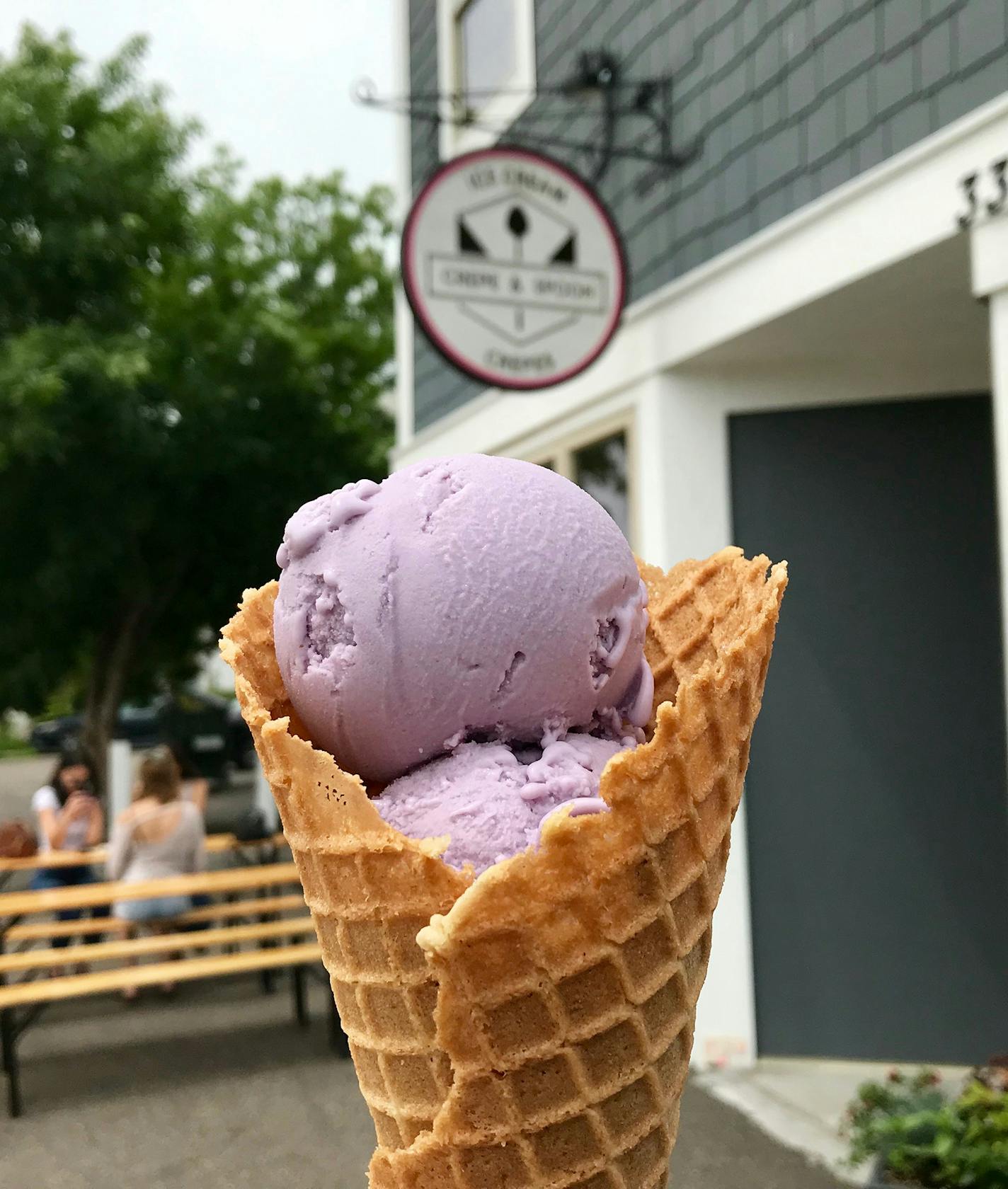 Ube at Crepe & Spoon