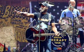 Darius Rucker of Hootie and the Blowfish at a New York concert Aug. 10. The band, which last performed in Minnesota 11 years ago, will play Thursday a